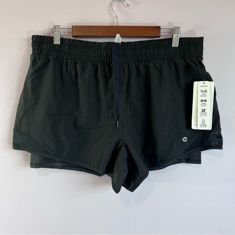 NWT Black RBX Wicking Stretch Layered Flexible Athletic Shorts Size XL - Picture 9 of 10